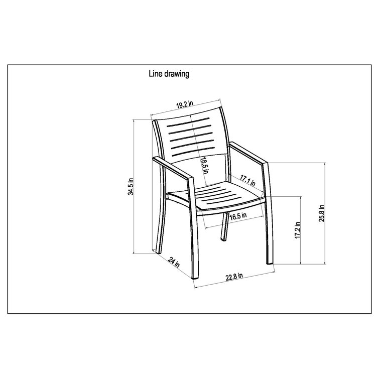Mercury Row® Rafael Aluminum Patio Dining Chairs (Set Of 3) Wayfair